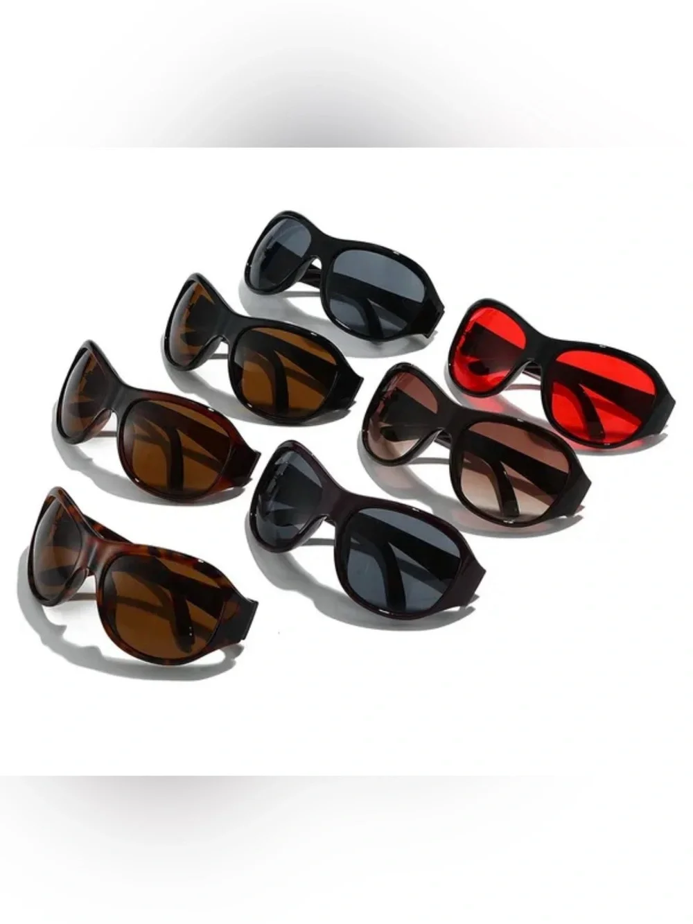 Internet Celebrity Tortoiseshell Sunglasses - Brown Lenses